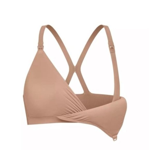 SPANX Bra-llelujah! Mama Nursing Racerback Wrap Bra Cafe Au Lait Size Large NWT - Picture 5 of 11